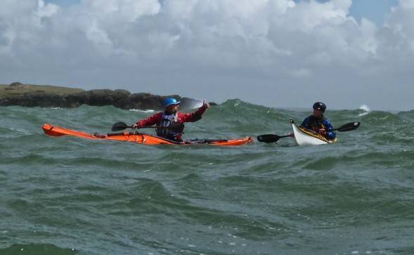 Thumbs up during training