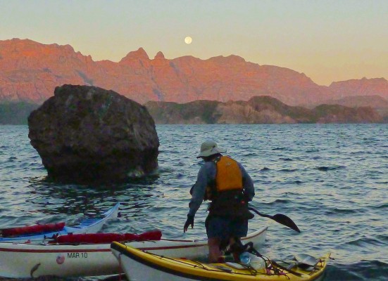 Launching Into Moonset