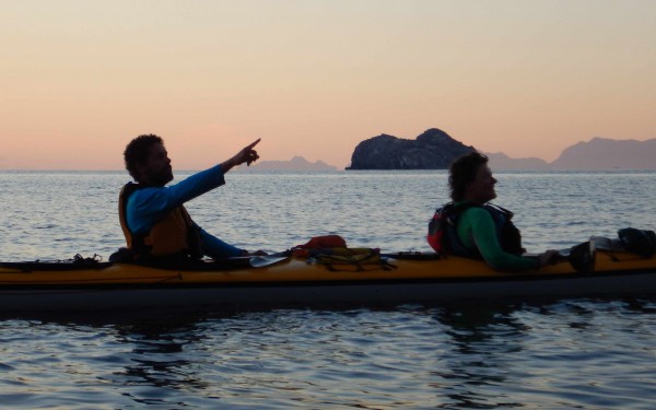 Sunrise paddle near Danzante Island